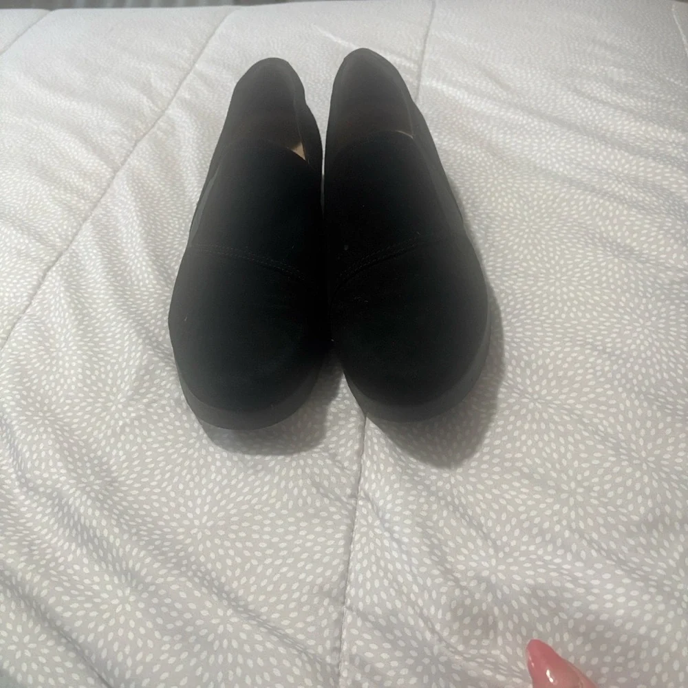 Women Black Slip-On Dress Loafers